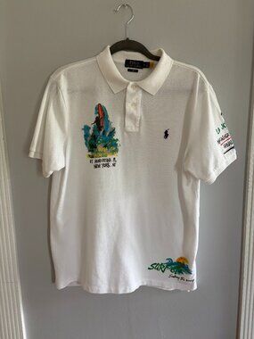 Polo Ralph Lauren Classic Fit Surf Polo Shirt – White – Men's Medium